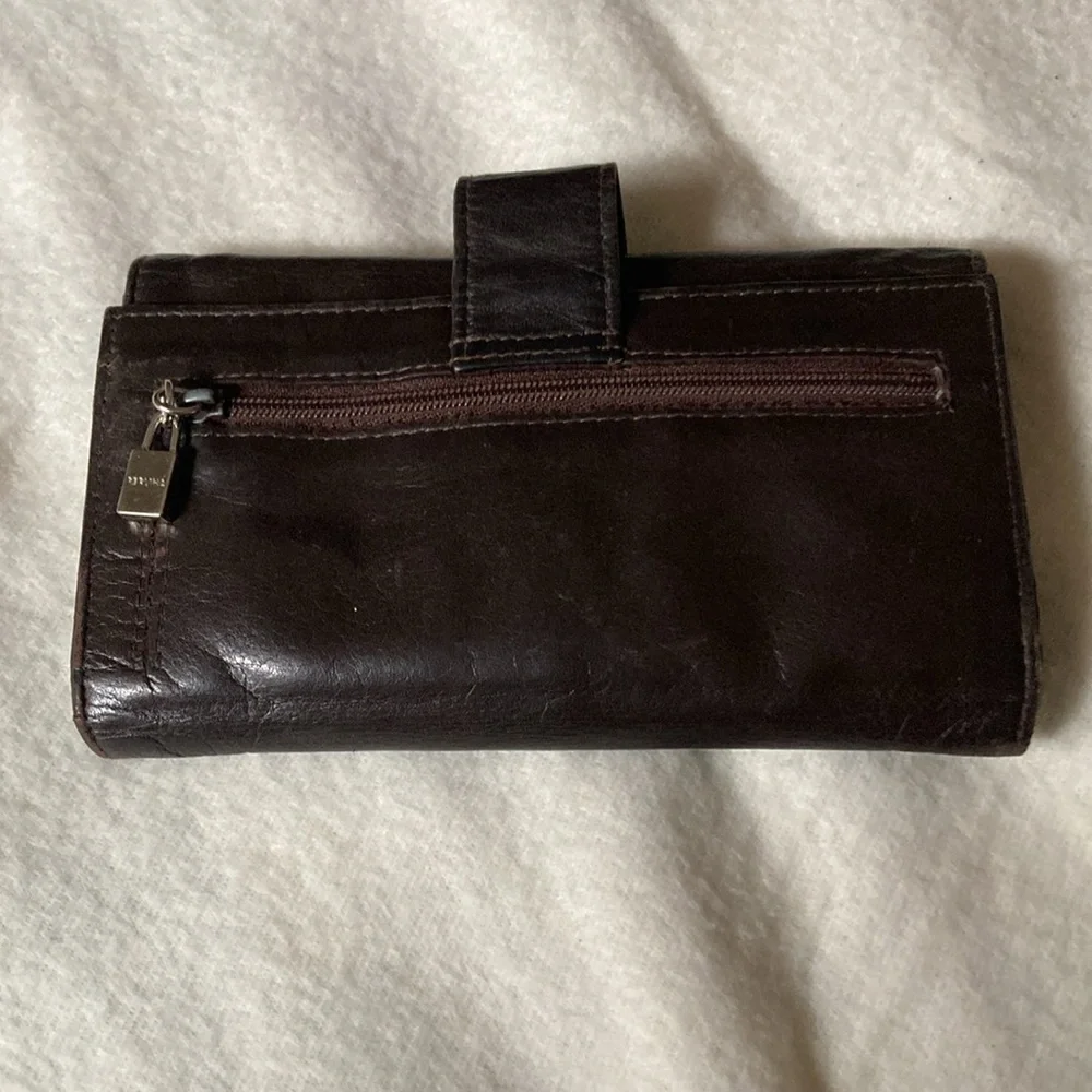 Perlina Rich Brown Leather Wallet